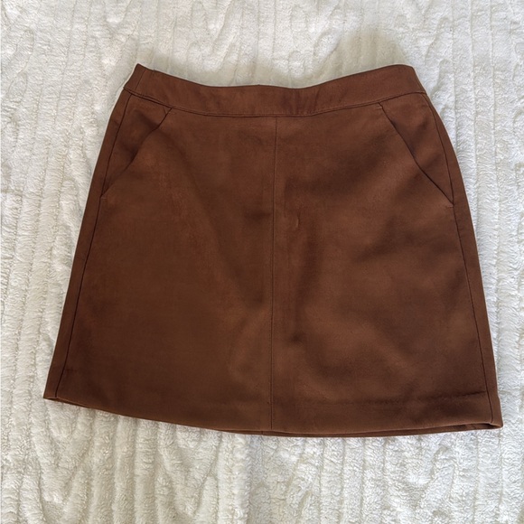 Brown ASOS Faux Suede Skirt- Petite, NEVER WORN - Picture 7 of 11